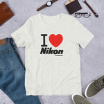 I Love Nikon Camerarigz Short-Sleeve Unisex T-Shirt